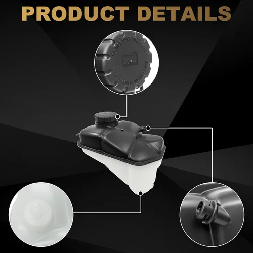 Miniatura 4 de PartsFlow Tanque de depósito de refrigerante 603-283 con tapa compatible con 2001-2011 Mercedes Benz CLS500 CLS55 CLS63 E63 E55 AMG E320 E350