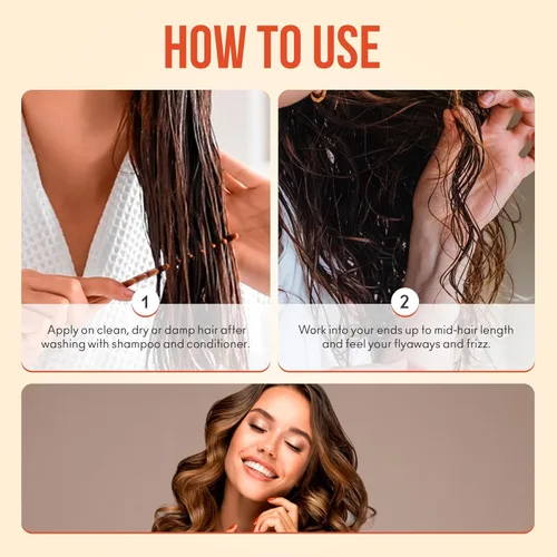 Miniatura 6 de Suero de aceite de argán para cabello seco dañado, aceite de queratina para el tratamiento del cabello con aceite de argán orgánico, suero de aceite
