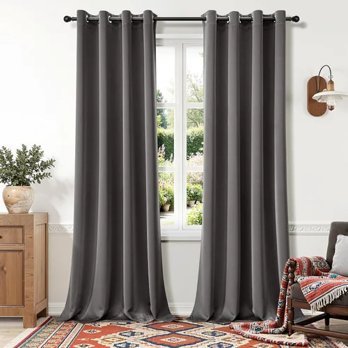 Miniatura 23 de MIULEE Cortinas opacas para dormitorio o sala de estar, juego de 2 paneles de cortina para ventana con aislamiento térmico y bloqueo de luz