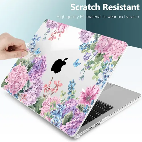 Miniatura 4 de TWOLSKOO Funda para MacBook Air de 15 pulgadas 2025 2024 2023 versión M4 A3241 M3 A3114 M2 A2941, carcasa rígida de plástico y protector