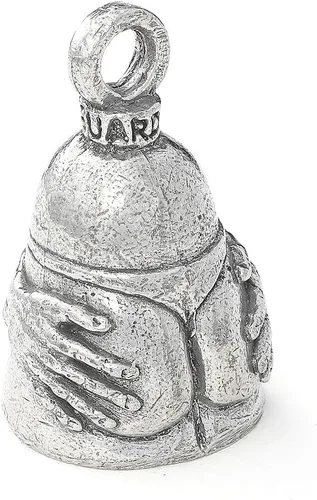 Miniatura 3 de Guardian Bell Campana de buena suerte con llavero y bolsa de regalo negra Campana de motocicleta Peltre Regalo de buena suerte Campana
