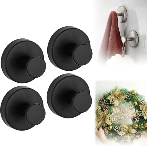 Miniatura 6 de Ganchos de ventosa para coronas en vidrio, ganchos de ducha mejorados sin taladro para ducha, gancho de ventosa de acero inoxidable impermeable