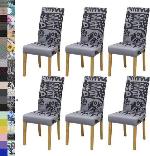 Miniatura 73 de BIETYONE - Fundas para sillas de comedor, juego de 2 fundas para sillas de comedor o cocina, lavables, protectoras, para sillas Parsons