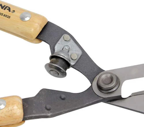 Miniatura 4 de Corona HS 6920 Cizalla dentada para setos con asas de madera