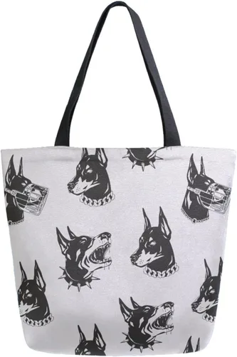 Miniatura 10 de Bolsa de comestibles de lona de cereza japonesa Bolso de libro casual de hombro