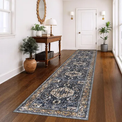 Miniatura 46 de KOZYFLY Alfombra Pequeña de Área 2x3 Pies Alfombras para Entrada Lavable Boho Alfombra de Entrada Antideslizante Tapete de Puerta Interior Entrada
