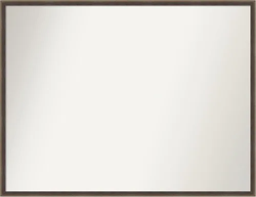 Miniatura 55 de Amanti Art Brown Bathroom Mirror for Over Sink, 23x41 Custom Made Hardwood Wedge Mocha Rectangle Vanity Mirror, Large Modern Wood Frame, Hangs