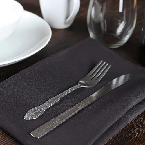 Miniatura 4 de Arkwright Servilletas de tela para restaurante, (paquete de 25) servilletas de poliéster hilado con bordes con dobladillo, ideal para cenas, bodas
