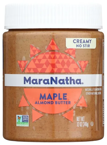 Miniatura 9 de MaraNatha Mantequilla cremosa de almendras de vainilla tostada, sin revuelta, tarro de 12 onzas