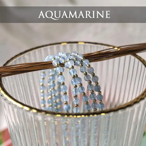 Miniatura 6 de Morchic - Pulsera ajustable de pulgadas para mujer, con mini cuentas de gemas naturales, serie de dijes de gemas de energía, regalo de cumpleaños