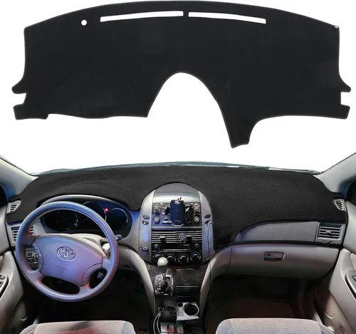 Miniatura 9 de Protector para tablero de automóvil Compatible con Toyota Sienna 2004 2005 2006 2007 2008 2009 2010 (Beige)