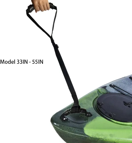 Miniatura 6 de Correa de asistencia de pie para kayak, asas de arrastre de canoa, cuerda ajustable para barco, cuerda de tracción de SUP, kayak, ayuda de pie
