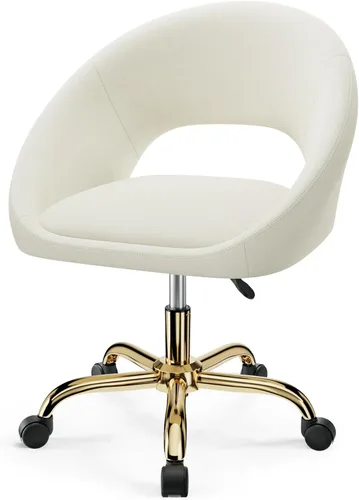 Miniatura 8 de Silla de tocador con ruedas, sillas de maquillaje modernas impermeables con respaldo de altura ajustable, cómodas y lindas sillas de escritorio