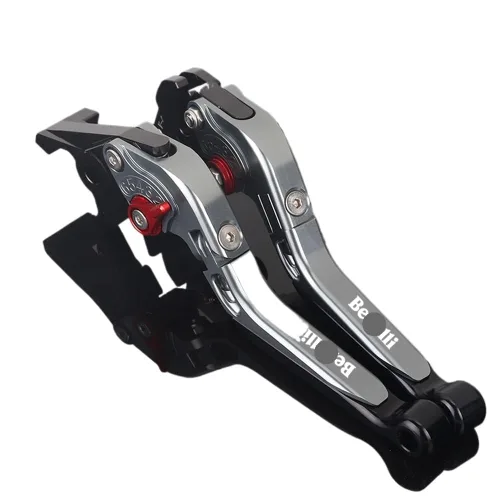 Miniatura 14 de NIKKHO Palanca de embrague de freno TRK502 motocicleta CNC ajustable extensible manillar palanca de embrague de freno plegable para Be&Nelli Jinpeng