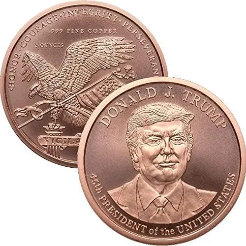 Miniatura 6 de Medallón de cobre puro .999 de 2 oz (calendario azteca)