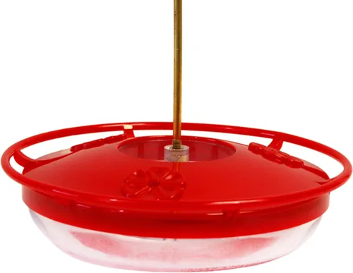 Miniatura 8 de Aspects 430 Hummzinger Highview Mini comedero para colibríes, rojo/transparente, 8 onzas
