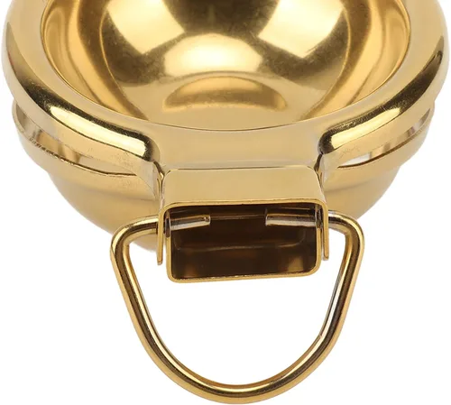 Miniatura 4 de Exprimidor de limón de acero inoxidable, exprimidor ergonómico de mano con mango ultralargo y elevación para la cocina (dorado)