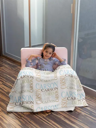 Miniatura 2 de Manta de nombre personalizada para bebé niña niños y adultos con nombre, personalizado con nombre del bebé, manta personalizada para niños. Regalo