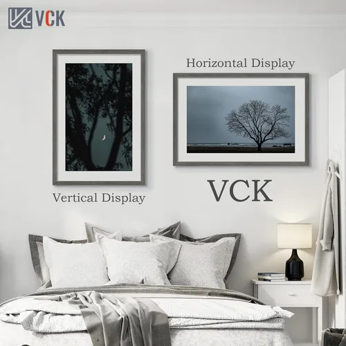 Miniatura 47 de VCK Marcos para póster de madera maciza de 22.375 x 34 pulgadas, marco de fotos A1 negro con montaje en pared, paquete de 3