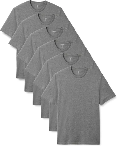 Miniatura 8 de Amazon Essentials Camiseta de manga corta con cuello redondo para hombre, ajuste regular, paquete de 6