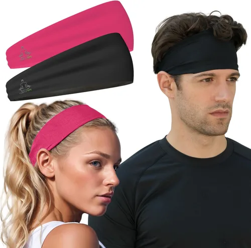 Miniatura 14 de Bandas de sudor Temple Tape - Diademas de entrenamiento para mujeres y hombres - Bandas de sudor para hombres - Bandas de sudor para deportes