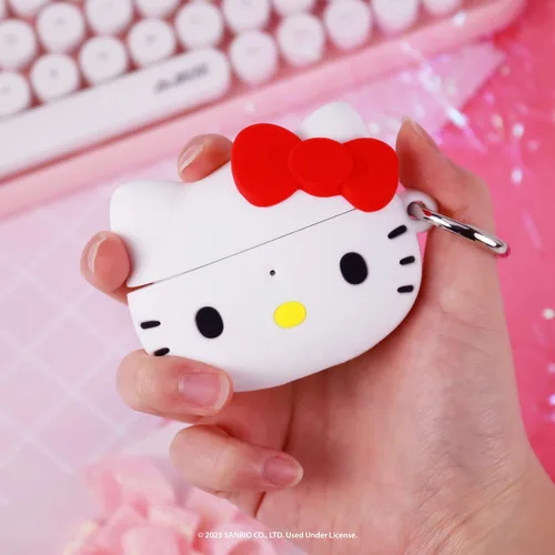 Miniatura 3 de iFace Hello Kitty - Correa de muñeca con cuentas y figura de Hello Kitty AirPods Pro 2 con mosquetón