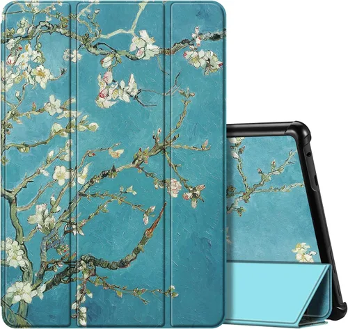 Miniatura 23 de Fintie Funda delgada para tableta Fire HD 10 (13ª generación, versión 2023) – Funda rígida de triple pliegue ligera con función de encendido