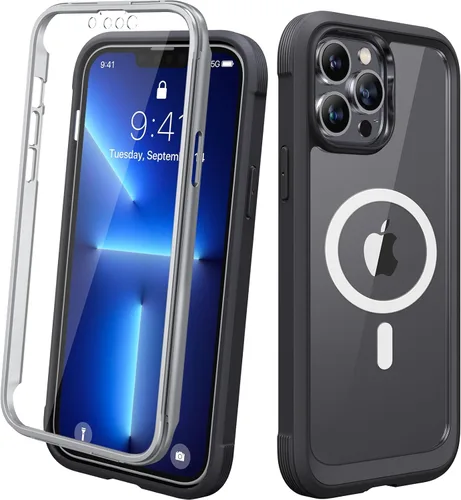 Miniatura 68 de Diaclara - Funda compatible con iPhone 11, carcasa resistente de cuerpo completo con protector de pantalla integrado sensible al tacto y Transparente