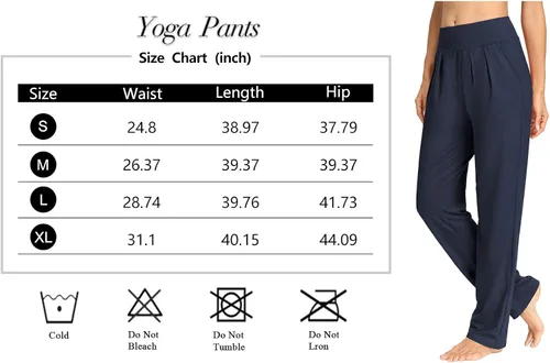 Miniatura 6 de Sarin Mathews - Pantalones de yoga plisados de pierna ancha y holgados, cómodos, pantalones de entrenamiento para mujer con bolsillos