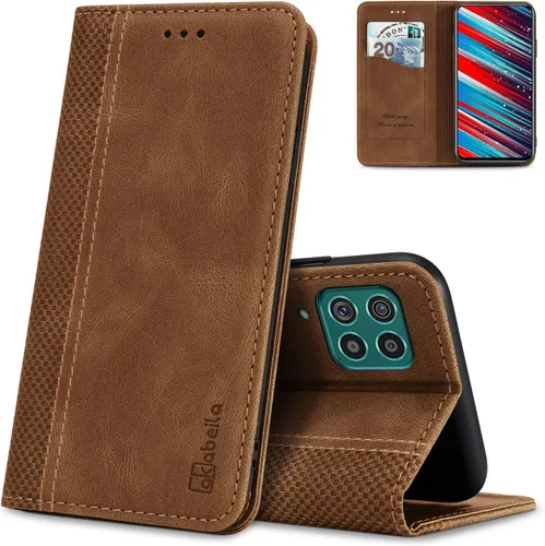Miniatura 32 de AKABEILA Para Samsung A5 2017 Cartera Funda de Tarjeta de Crédito Titular Cierre Magnético Kickstand PU Cuero A Prueba de Golpes Flip Folio Libro