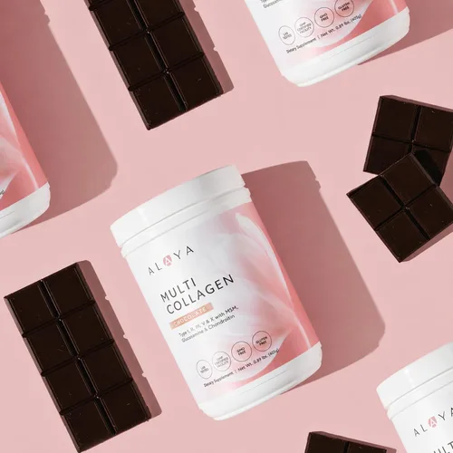 Miniatura 3 de Alaya - Polvo de colágeno múltiple - Suplemento de proteína en polvo de péptidos de colágeno hidrolizados tipo I, II, III, V, X, con MSM + GC