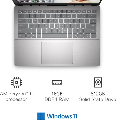 Miniatura 3 de Dell Inspiron - Laptop empresarial FHD de 14 pulgadas con pantalla táctil, AMD Ryzen 5 5625U (6 núcleos, hasta 4.3 GHz), 16 GB de RAM, 512 GB SSD