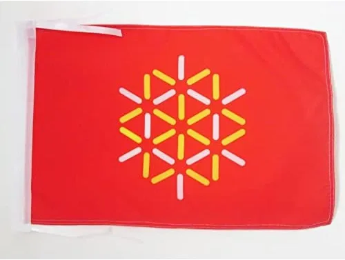 Miniatura 973 de Bandera de México AZ FLAG, 45.7 x 30.5 cm, con cordones - Pequeñas banderas mexicanas de 30 x 45 cm - Bandera de 45.7 x 30.5 cm