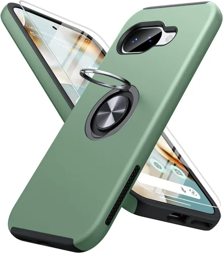 Miniatura 46 de JAME Funda para Google Pixel 7 Pro, Funda de Ajuste Delgado para Pixel 7 Pro con Soporte de Anillo Kickstand