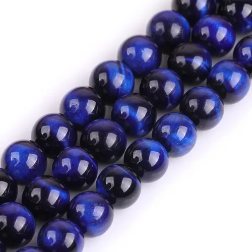 Miniatura 147 de GEM-Inside Cuentas sueltas de amatista natural de 14 mm, gemas de cristal redondo, piedra de energía para hacer joyas, 15 pulgadas Amatista oscura