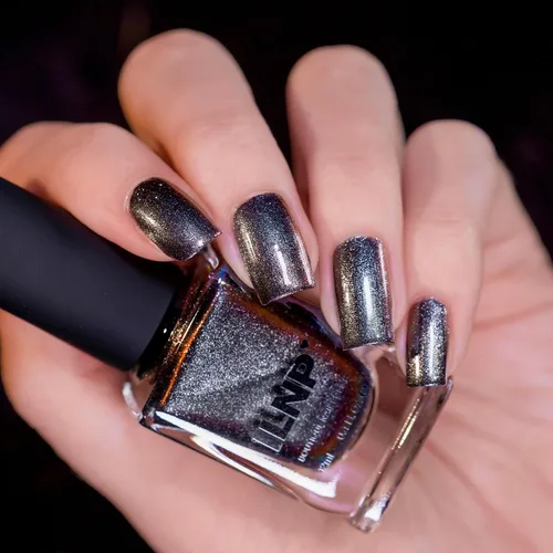 Miniatura 5 de ILNP Dark Matter - Esmalte de uñas magnético negro a rojo