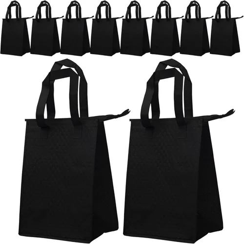 Miniatura 15 de DISCOUNT PROMOS Juego de 10/50/100 bolsas de almuerzo con aislamiento con cremallera, paquete personalizado a granel perfectas para el trabajo