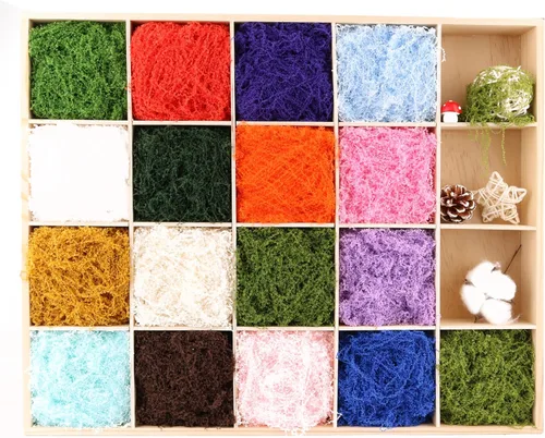 Miniatura 7 de Musgo simulado verde, hierba artificial filamentosa de color bosque, utilizado para producción de paisajes, arte mural, Pascua, decoración