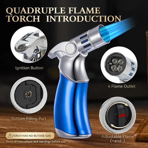 Miniatura 5 de Kit de ahumador de whisky con antorcha, kit de ahumador de cóctel a la antigua moda con chips de madera de 6 sabores, 2 bolas de hielo de acero