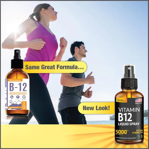 Miniatura 8 de Vitamina B12 Sublingual Spray 5000 mcg – Líquido vegano de metilcobalamina B12 aumenta la energía, el estado de ánimo y la salud cerebral – Sin