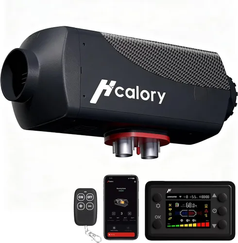 Miniatura 9 de Calentador Diésel de 5KW, Calentador de Aire Diésel de Estacionamiento HBU1S de 10L Calentamiento Rápido 12/24V con Control de Aplicación Bluetooth