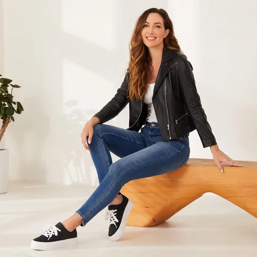 Miniatura 3 de JABASIC Zapatos deportivos de plataforma con cordones para mujer, cómodos, casuales, a la moda, para caminar