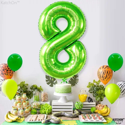 Miniatura 825 de KatchOn, Globo grande azul número 2 de 40 pulgadas Decoraciones de cumpleaños de Baby Shark para niño de 2 años Globo azul número 2 Globo