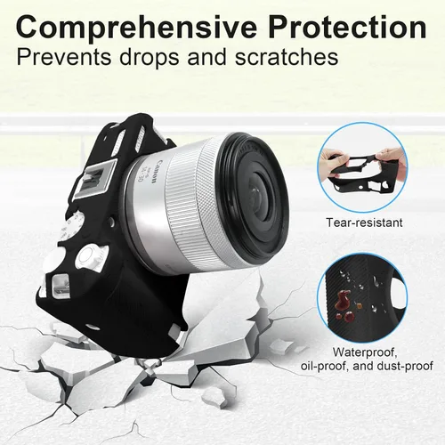 Miniatura 4 de Easy Hood Funda R50V, funda protectora de silicona suave para cámara digital Canon EOS R50 V, funda ligera para cámara EOS R50V, protector de piel