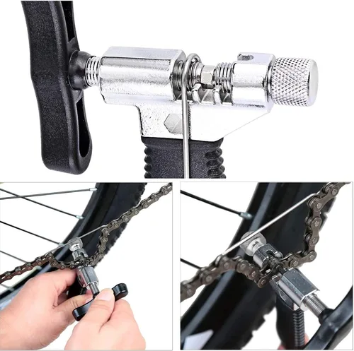 Miniatura 4 de Oumers Alicates de eslabones para bicicleta, divisor de cadena, 6 pares de eslabones perdidos de bicicleta, alicates de cadena de enlaces rápidos
