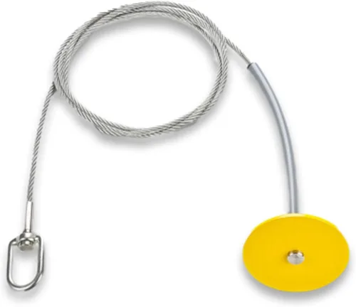 Miniatura 7 de Frontline Fall Protection DT602 Placa redonda de anclaje de 6 pulgadas con cable de 2 pies Cumple con OSHA y ANSI Punto de anclaje extraíble