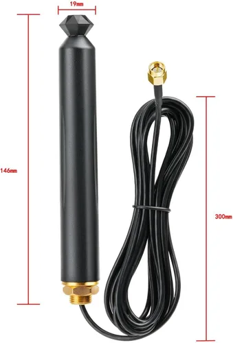 Miniatura 2 de Superbat Antena para exteriores de alta ganancia 4G LTE de 10dBi, impermeable, montaje en pared, antena celular omnidireccional con cable SMA de 10