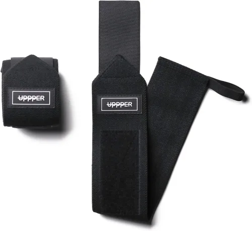 Miniatura 11 de UPPPER Muñequeras para levantamiento de pesas, soporte de muñeca de 19 pulgadas con lazo para el pulgar para prensa de banco, levantamiento de Azul