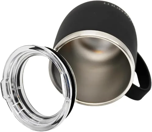 Miniatura 4 de BurnOut Taza reguladora de temperatura para el hogar y la oficina, 12 onzas, color negro, bebida ahora y tecnología Heat-Zorb