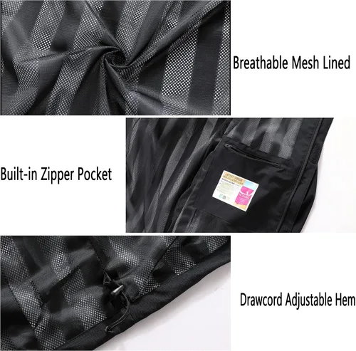 Miniatura 6 de Chaqueta impermeable y rompevientos para hombre, ligera y transpirable